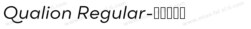 Qualion Regular字体转换
